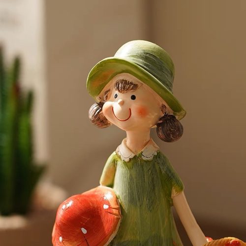 Cặp Búp Bê nông dân hái nấm - Image 3