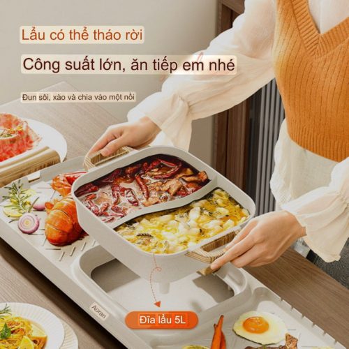 Bếp Lẩu đa năng 2in1 - Image 4