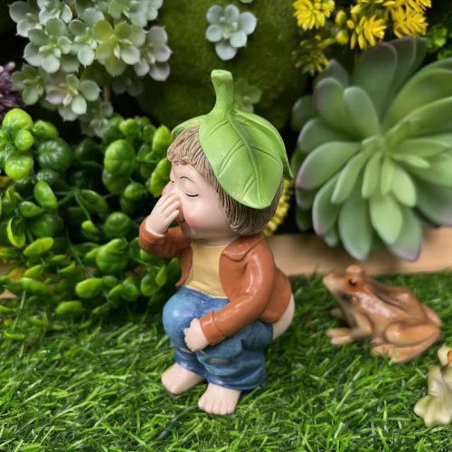 Tượng cậu bé decor sân vườn - Image 2