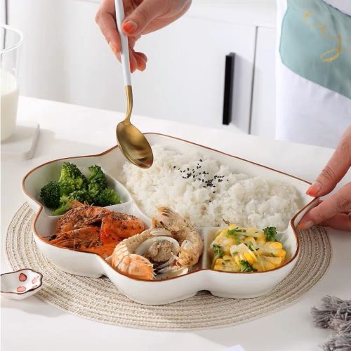 bộ bát đĩa dấu chân mèo dễ thương - Image 6
