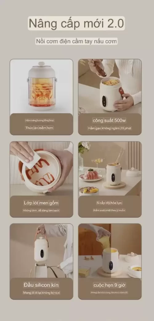 Nồi hầm điện bảo quản sức khỏe di động, cốc hầm hâm nóng bằng điện, nồi cháo mini văn phòng nhỏ, cốc cháo SUNCHANCE