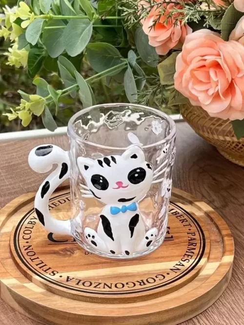 CỐC THUỶ TINH CON MÈO DỄ THƯƠNG