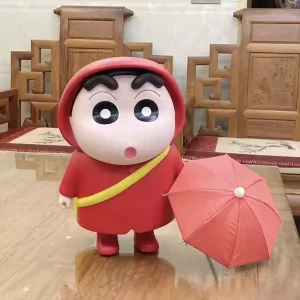 mô hình cậu bé bút chì đi mưa, cậu bé Shin Decor,Cậu bé bút chì cao 42cm decor