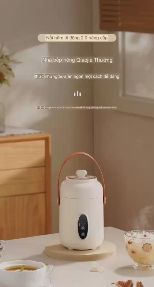 Nồi hầm điện bảo quản sức khỏe di động, cốc hầm hâm nóng bằng điện, nồi cháo mini văn phòng nhỏ, cốc cháo SUNCHANCE