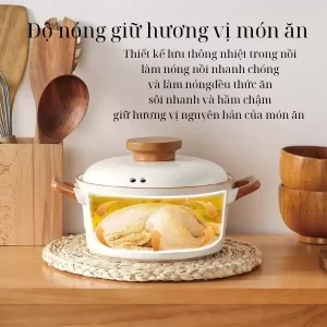 Nồi gốm,niêu gốm đun bếp ga hoặc bếp hồng ngoại