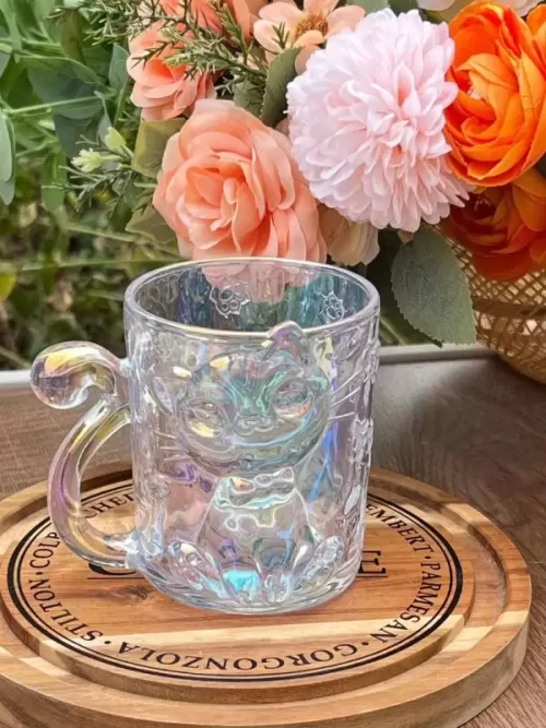 CỐC THUỶ TINH CON MÈO DỄ THƯƠNG