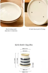 Ống đũa gốm sứ vẽ tay phong cách Nhật Bản để bàn ăn!
