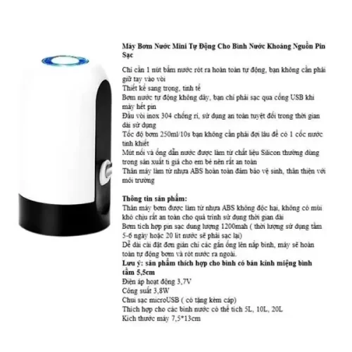 Máy bơm bình nước mini , máy bơm nước tự động mini,máy bơm tự động nước uống