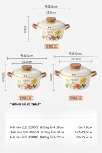 Nồi gốm,niêu gốm đun bếp ga hoặc bếp hồng ngoại