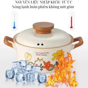 Nồi gốm,niêu gốm đun bếp ga hoặc bếp hồng ngoại