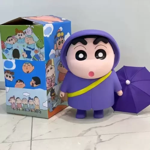 mô hình cậu bé bút chì đi mưa, cậu bé Shin Decor,Cậu bé bút chì cao 42cm decor