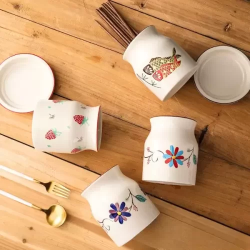 Ống đũa gốm sứ vẽ tay phong cách Nhật Bản để bàn ăn!