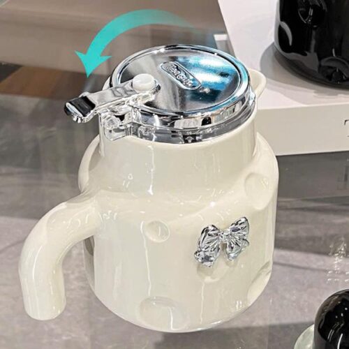Bình nước giữ nhiệt,bình pha trà gốm sứ